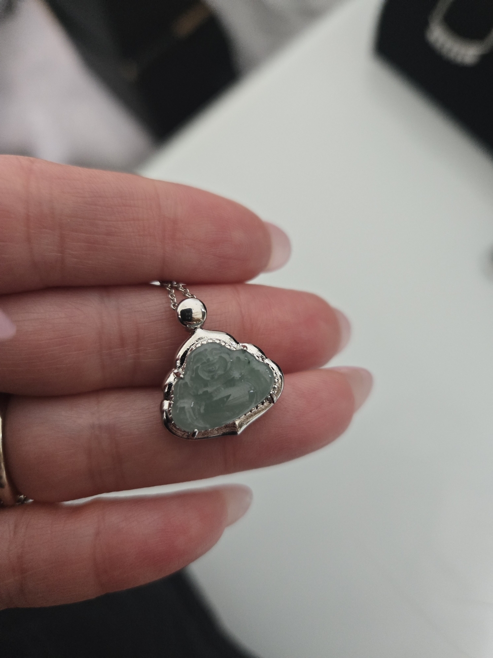 BUDDHA Jade Pendant Necklace